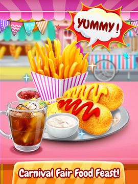 Carnival Fair Food Fever 2018 - Yummy Food Maker ゲームのスクリーンショット