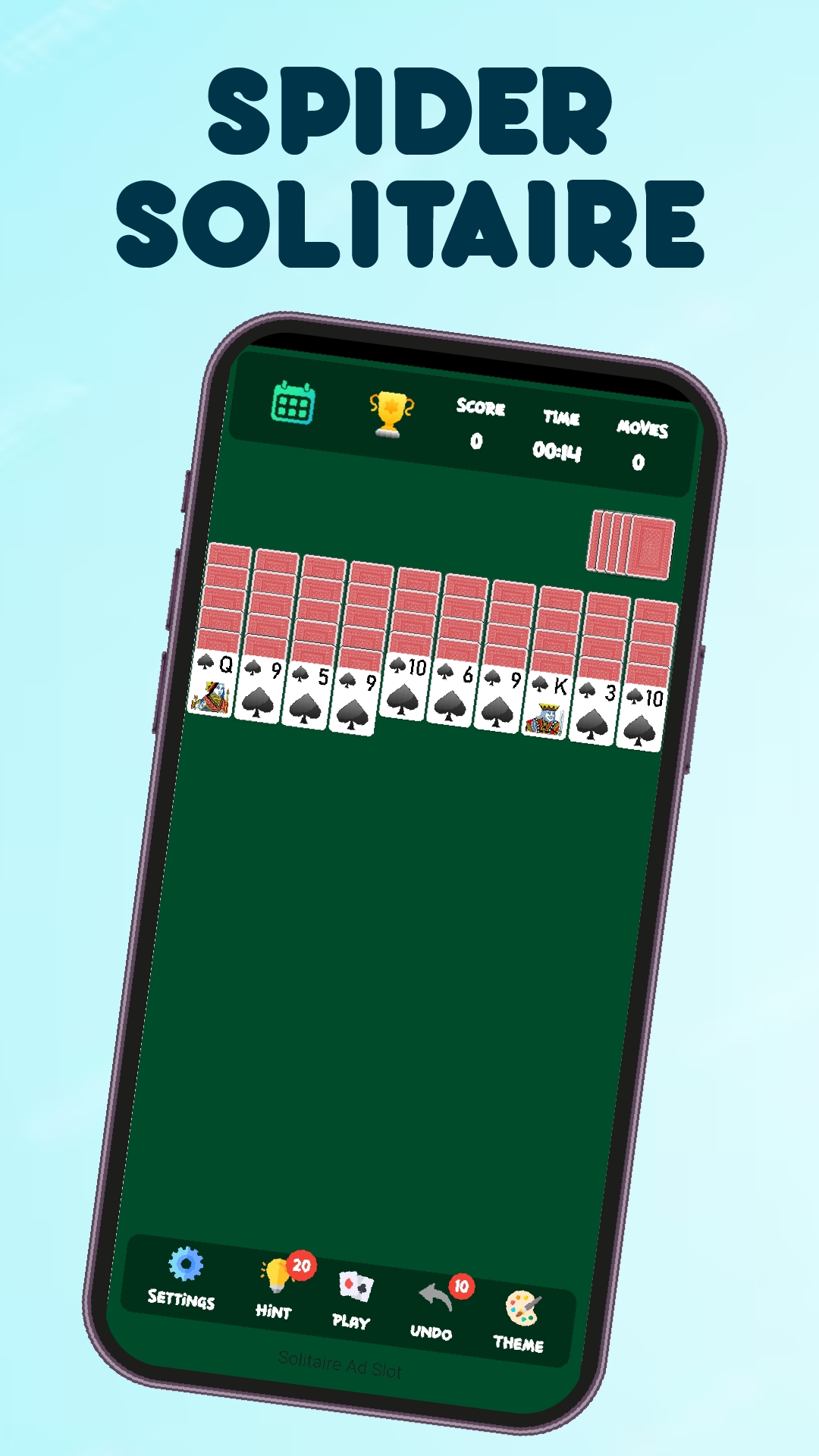 Скриншот игры Spider Solitaire: Cards Game