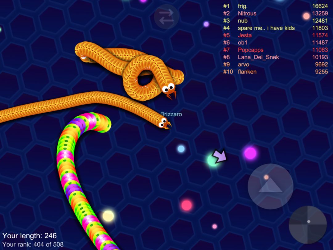 Cuộc chiến các loài rắn online ภาพหน้าจอเกม