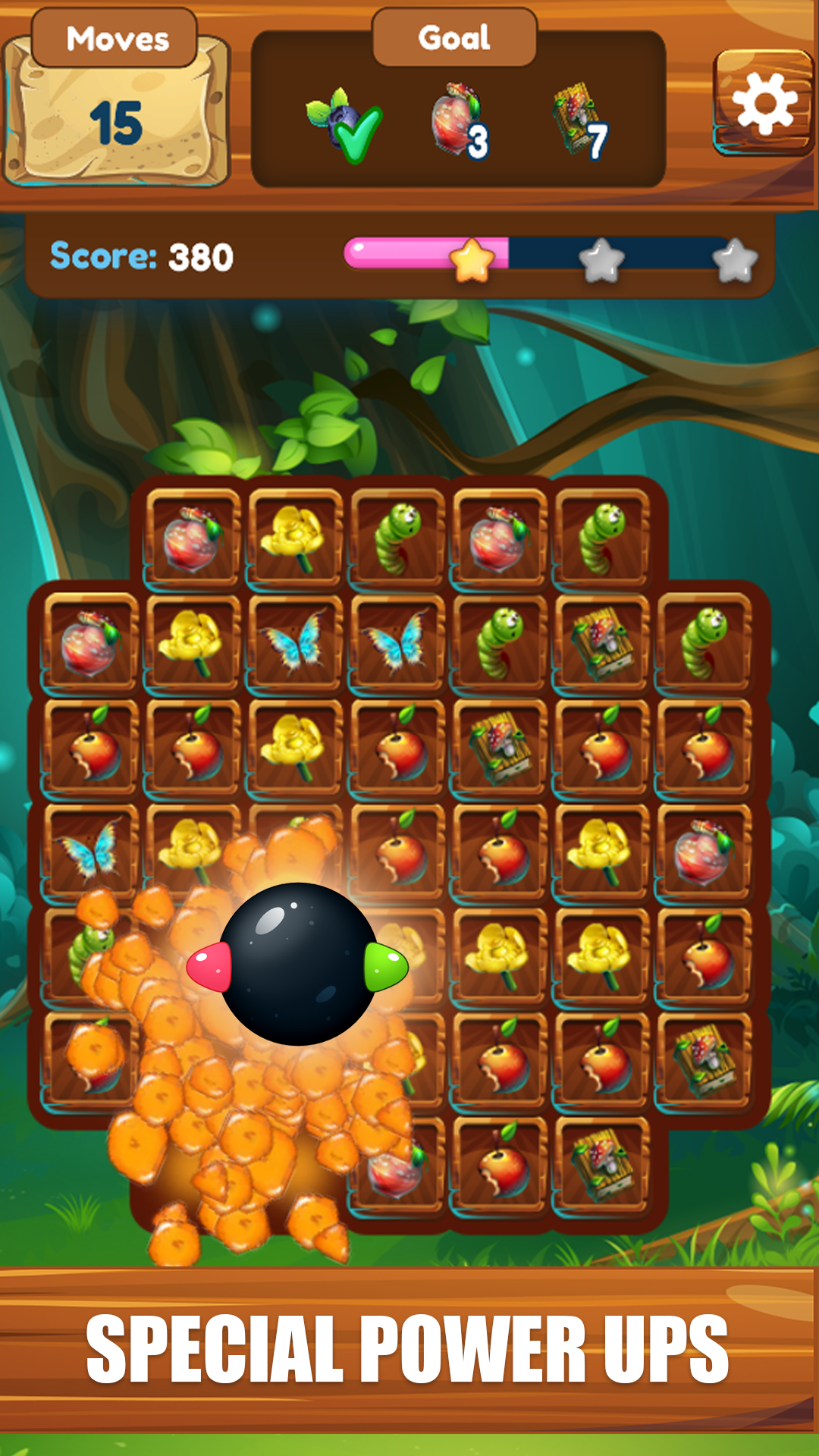 Jungle Gem: Jewel Match Game Game Screenshot