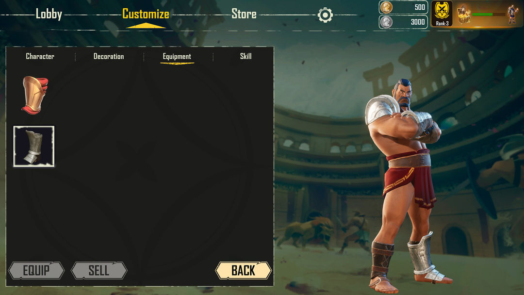 Screenshot of Gladiators: The Unconquered