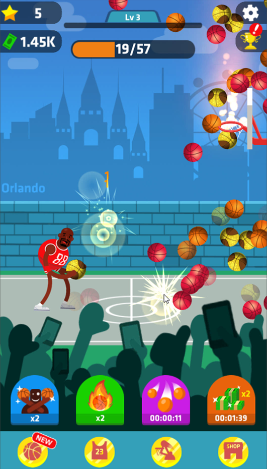 Idle Dunk Masters Game Screenshot