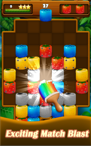 Fruit Block Drop Game Screenshot