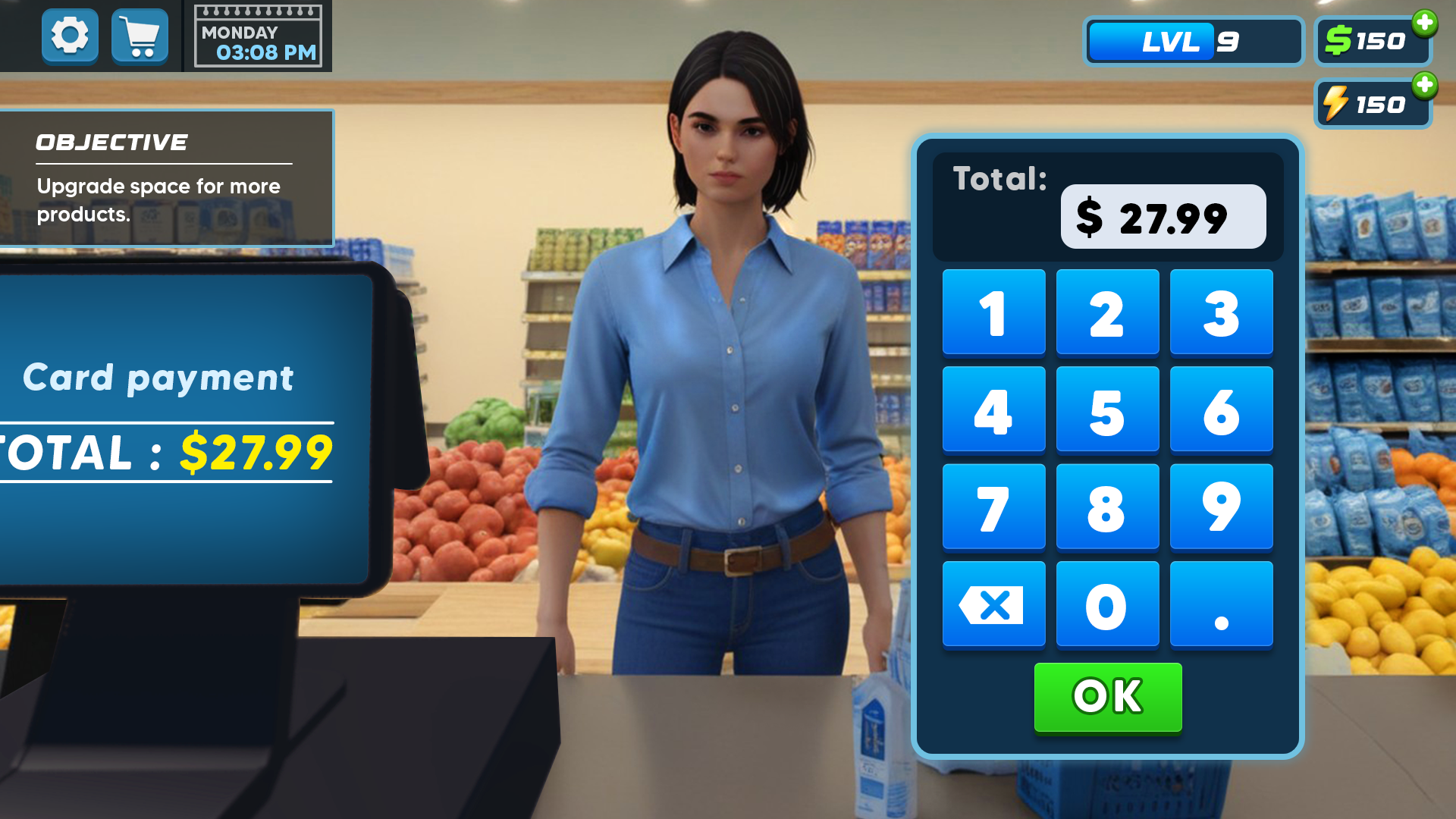 Screenshot of Supermarket Manager 3D Store