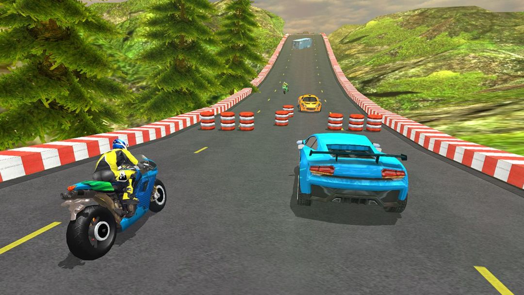 Screenshot of Car vs Bike Racing