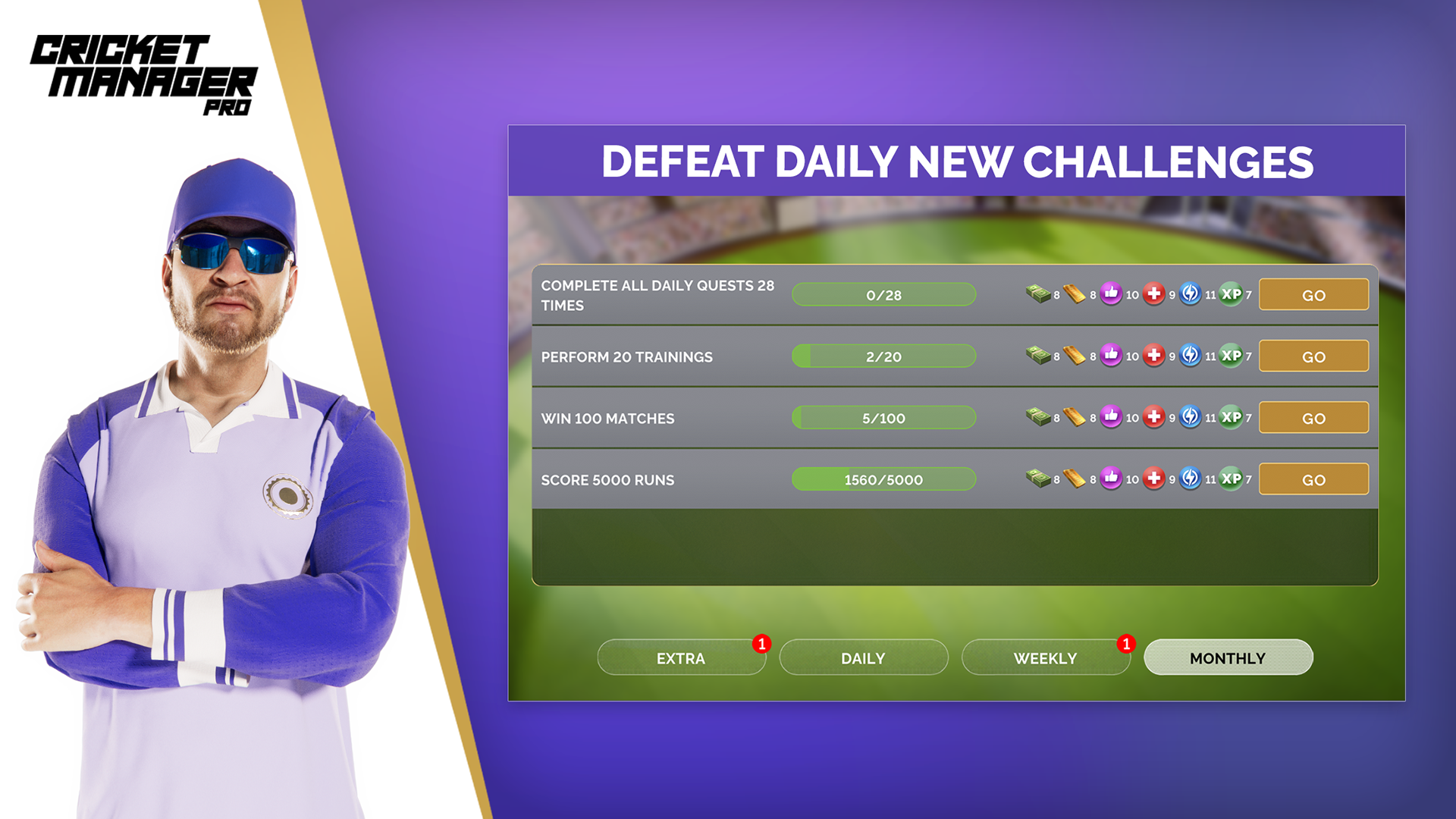 Screenshot of Cricket Manager Pro 2023
