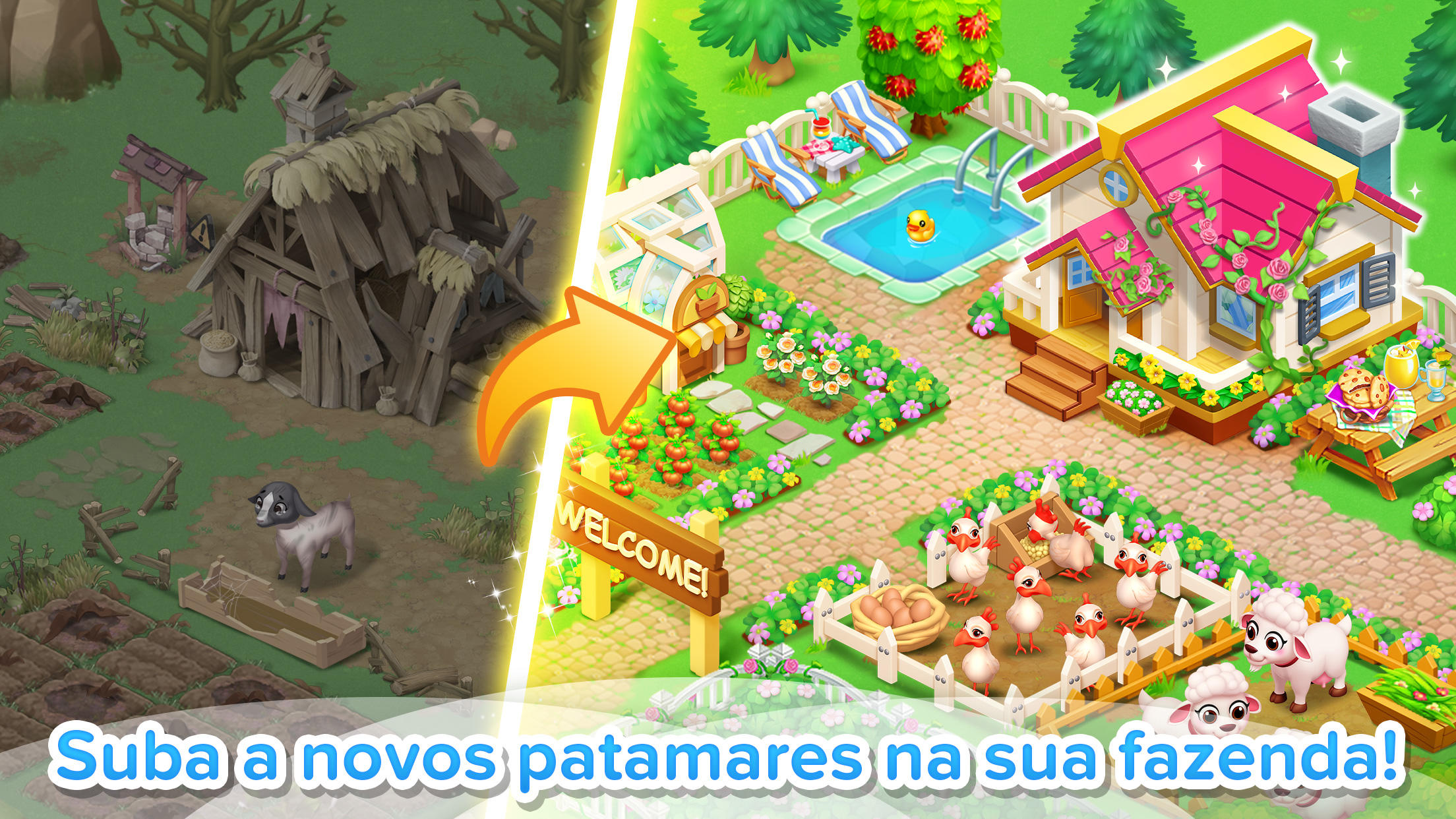 Captura de Tela do Jogo Fazenda Feliz Pocket