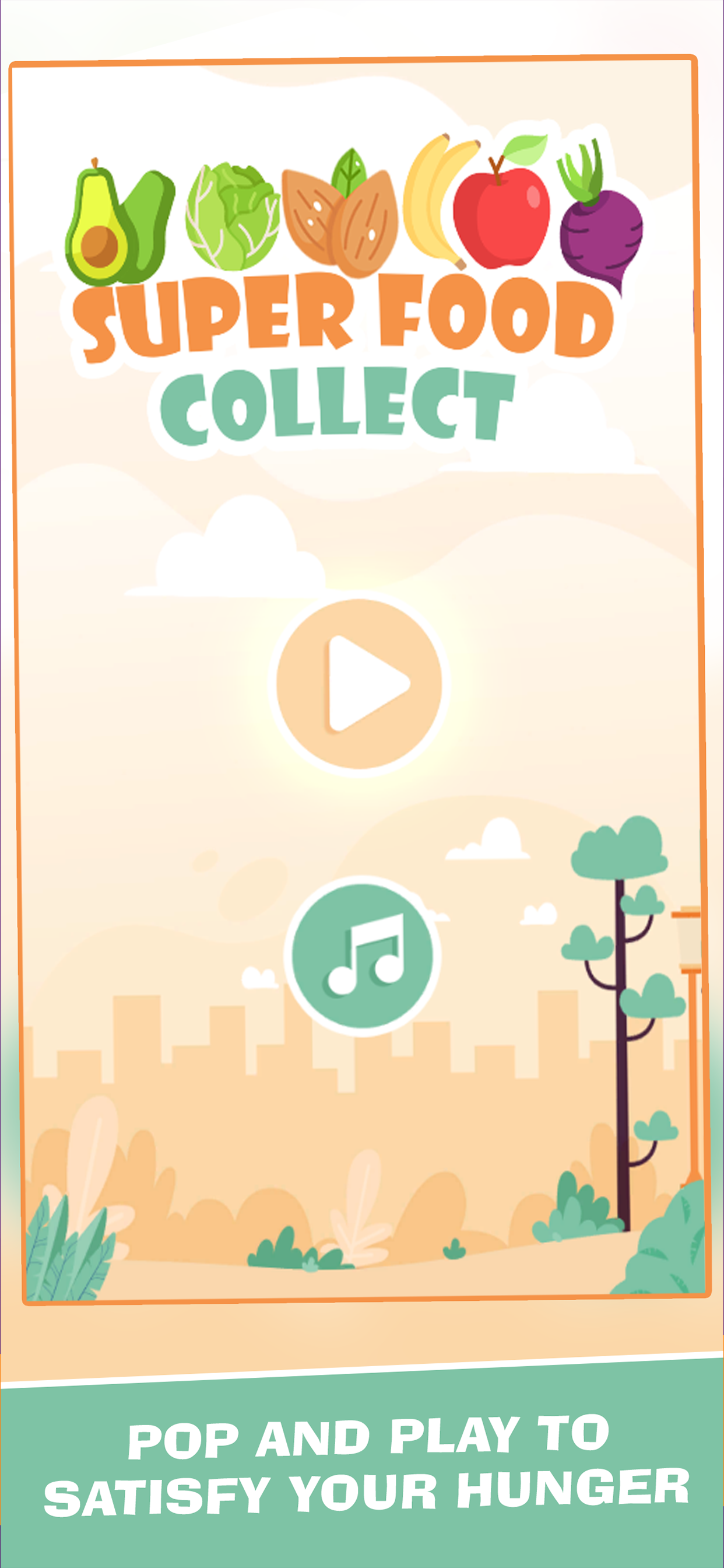 Super Food Collect Game Screenshot