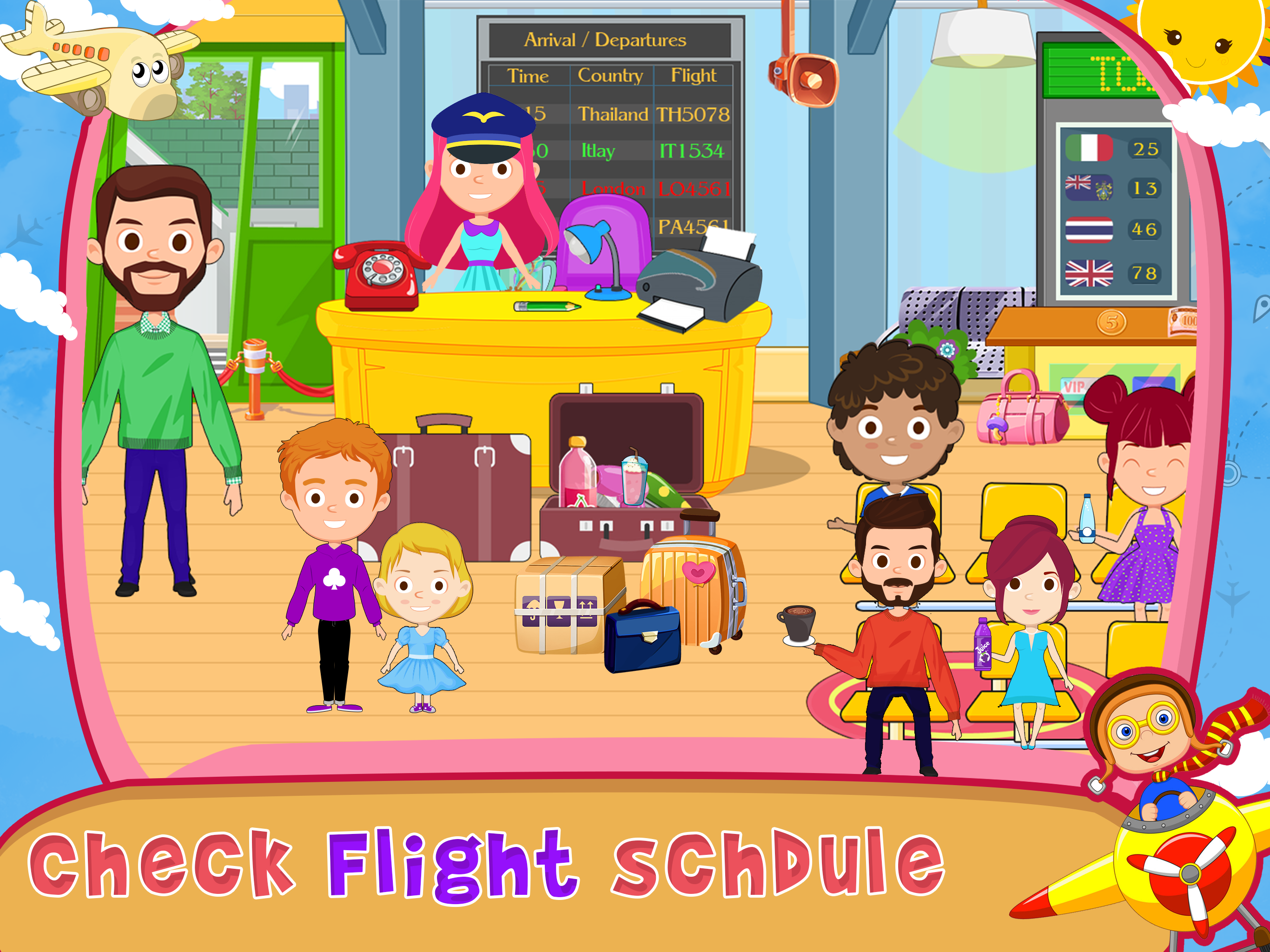 Toon Town - Airport ภาพหน้าจอเกม