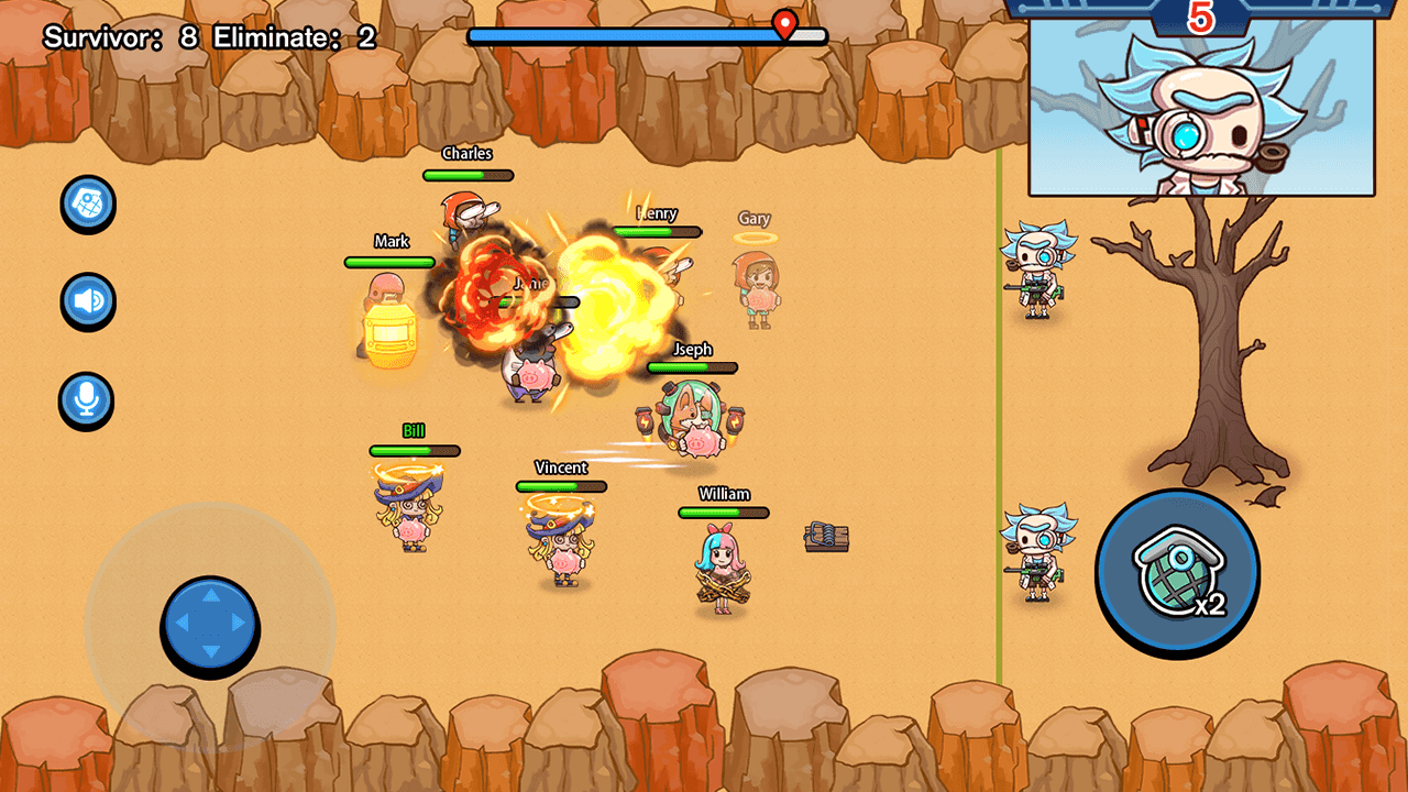 Lil Big Brawl-2D Battle shoot screenshot game