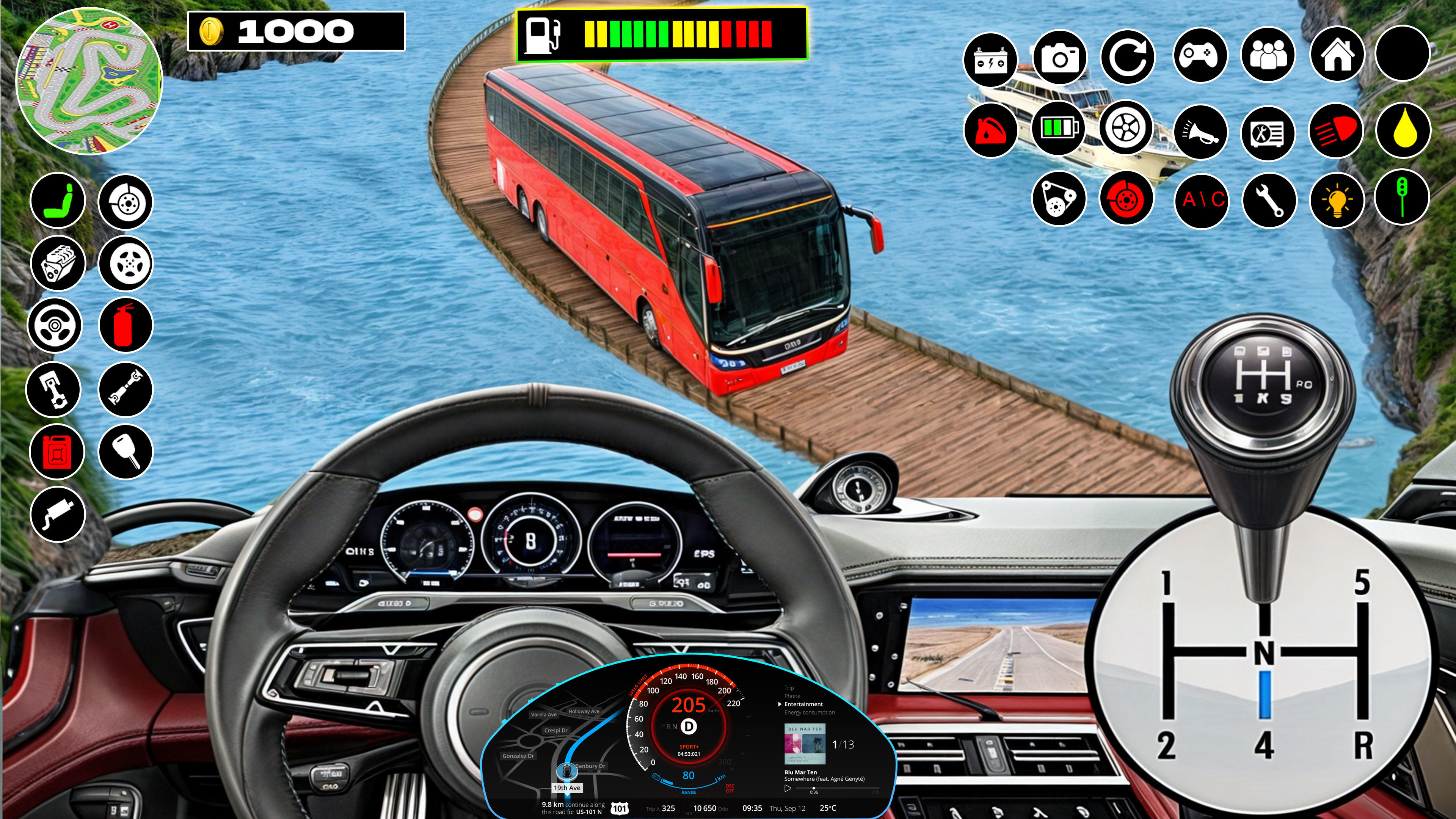 Bus Simulator Offroad Bus Game Game Screenshot