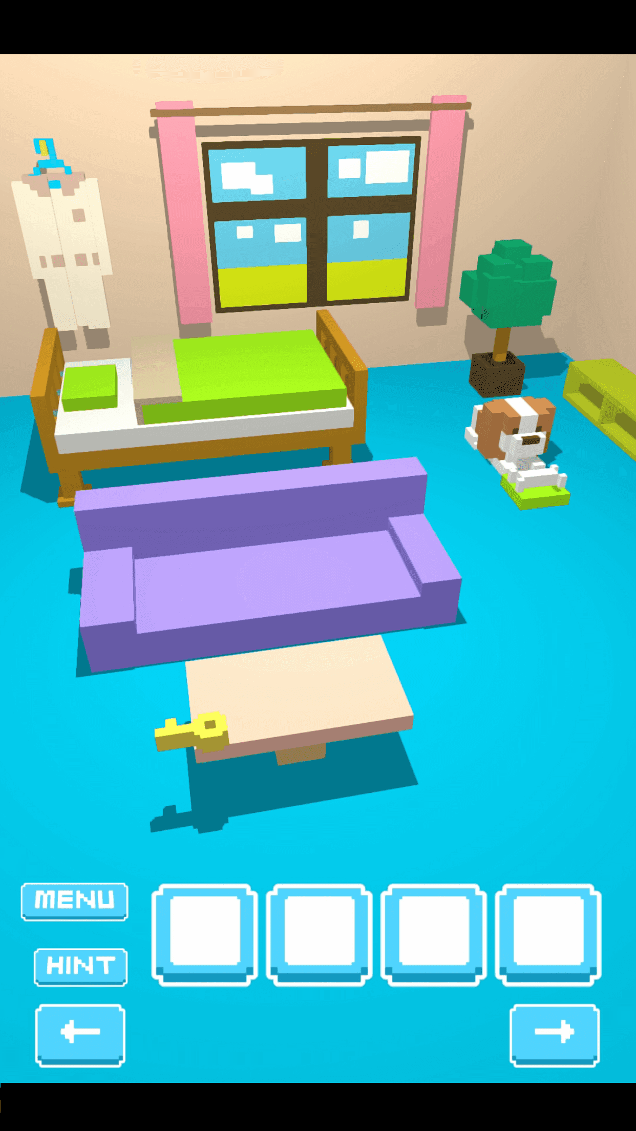 Cuplikan Layar Game 脱出ゲーム VoxelRoom ( ボクセルルーム )
