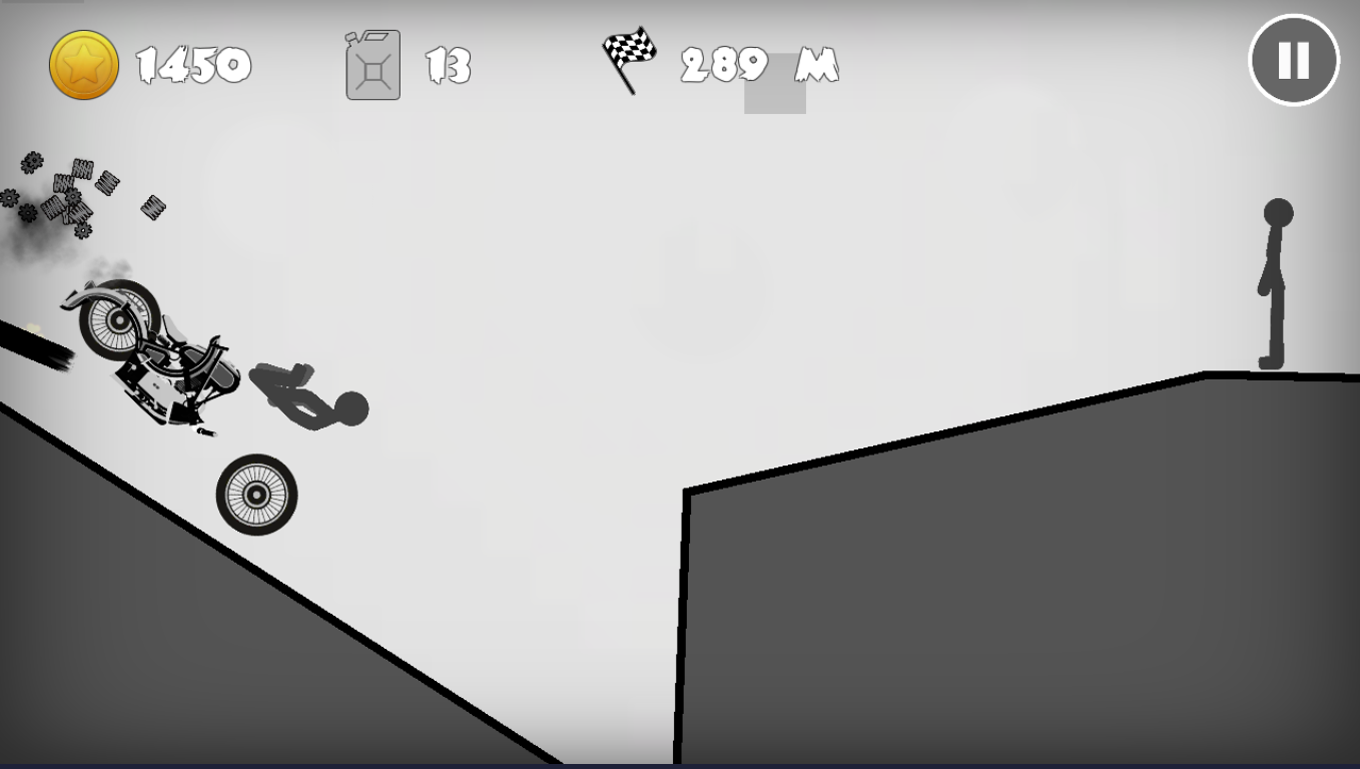 Stickman Racer Road Draw Game Screenshot