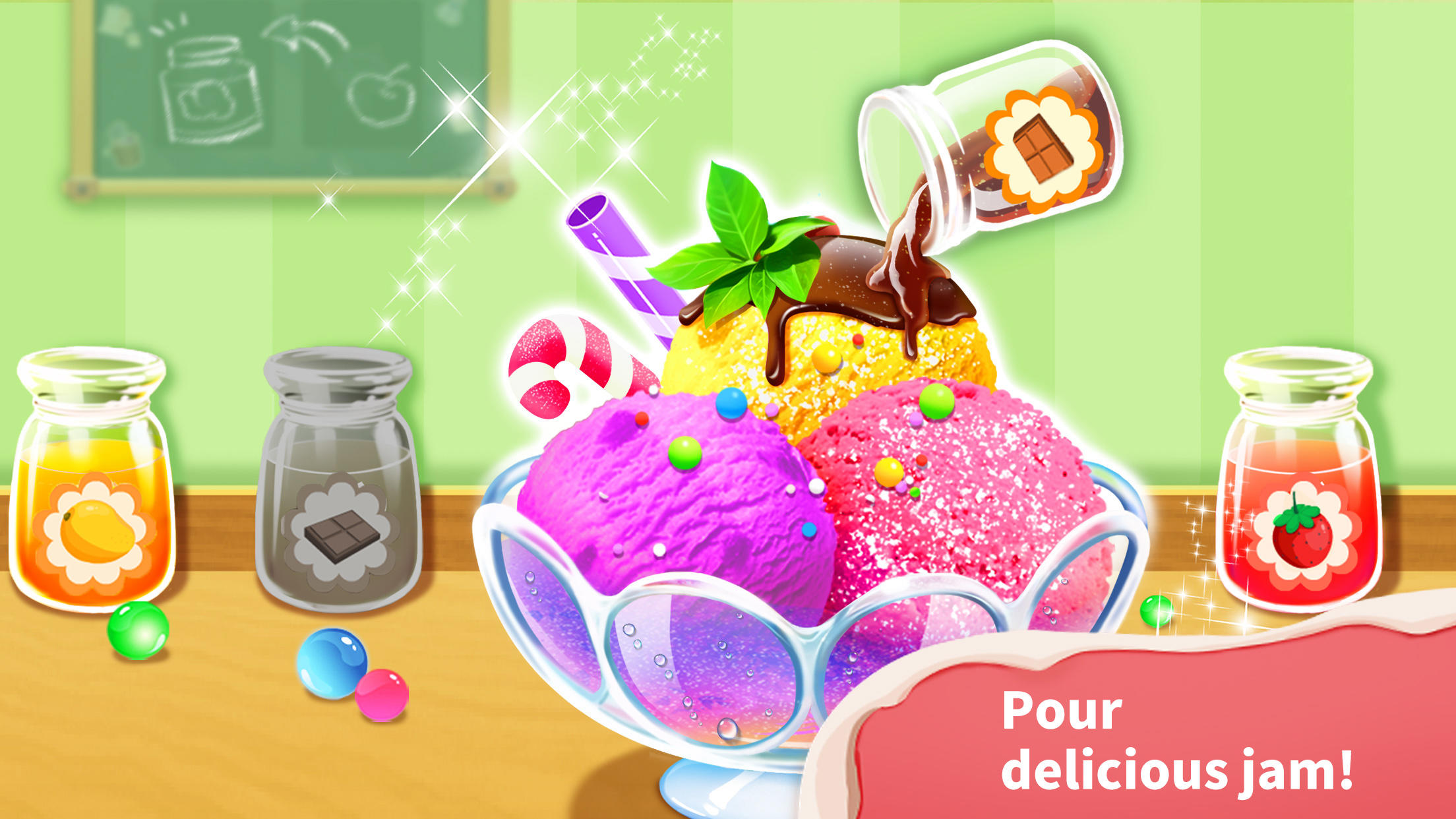 Baby Panda’s Ice Cream Shop Game Screenshot