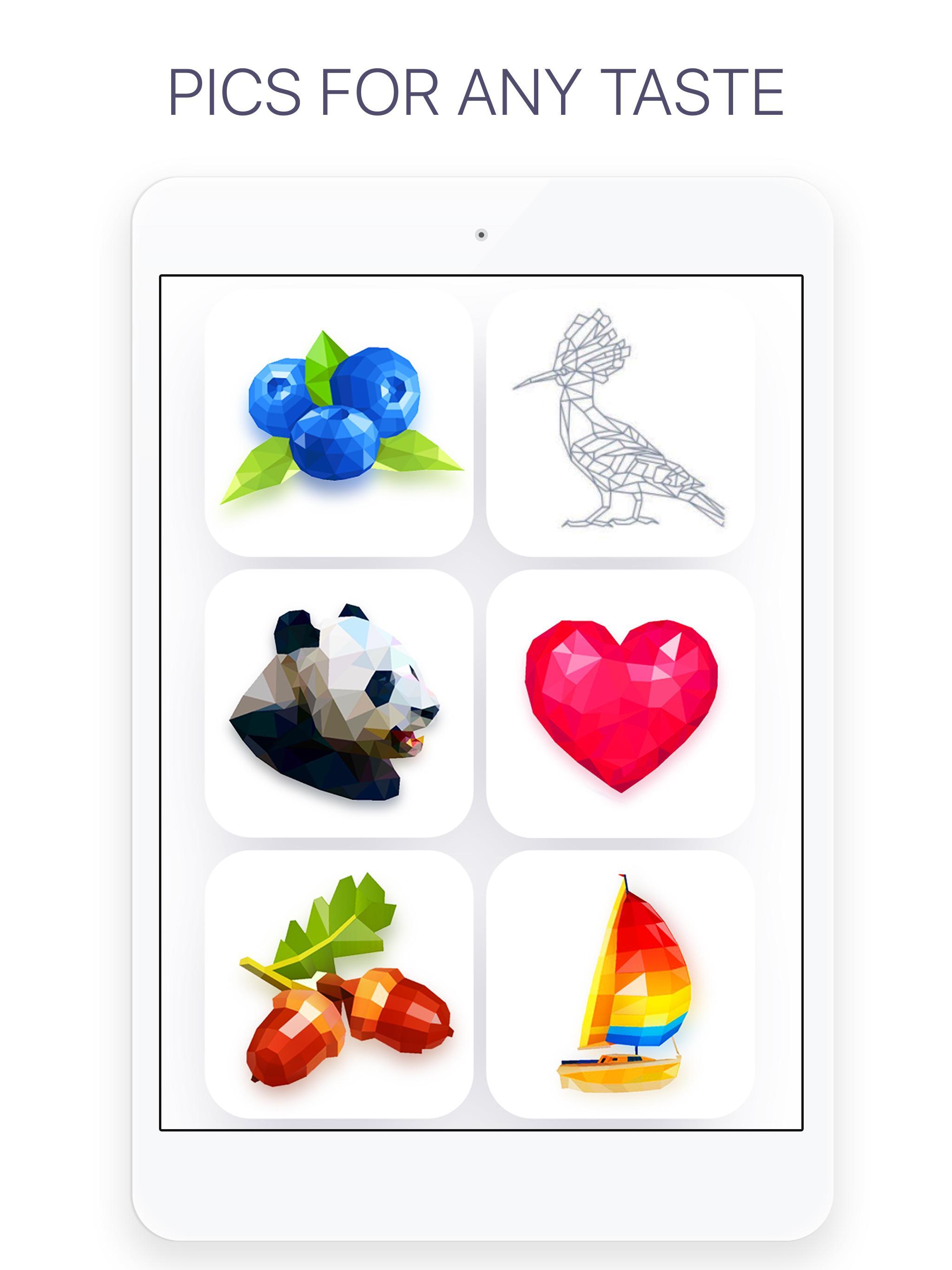 Poly - Coloring Puzzle Art Book Game Screenshot