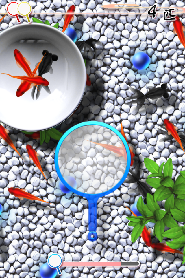 Скриншот игры 桜金魚すくい