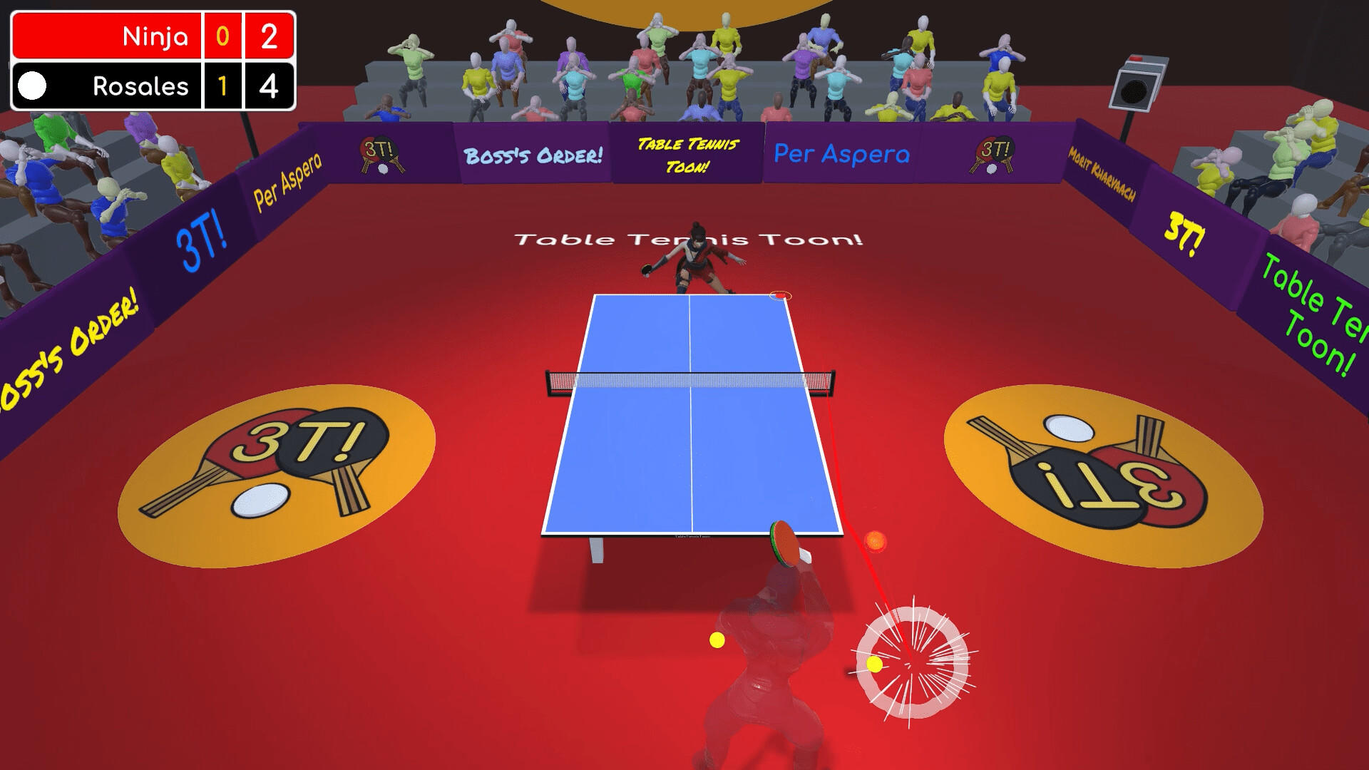 Screenshot 1 of Мультяшка по настольному теннису! 