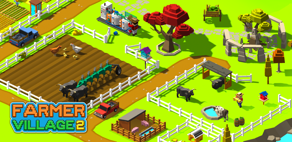 Banner of Farmer Village 2: สร้างฟาร์ม & Harvest City Sim 1.10