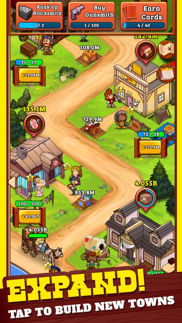 Idle Frontier: Tap Town Tycoon screenshot game