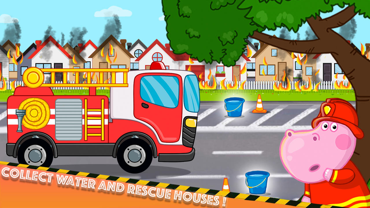 Fireman Hippo: City Hero ภาพหน้าจอเกม
