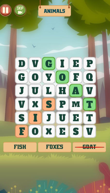 Hidden Words - Word Search Game Screenshot