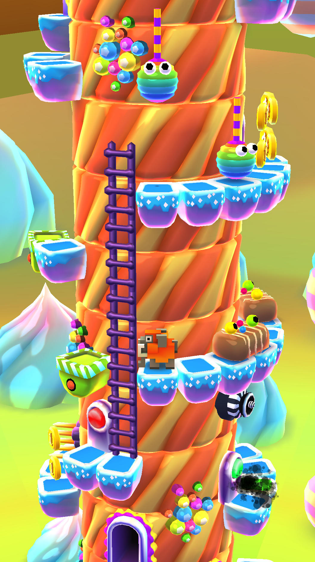 Blocky Castle: Tower Climb 게임 스크린 샷