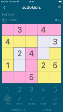 Cuplikan Layar Game Sudokion