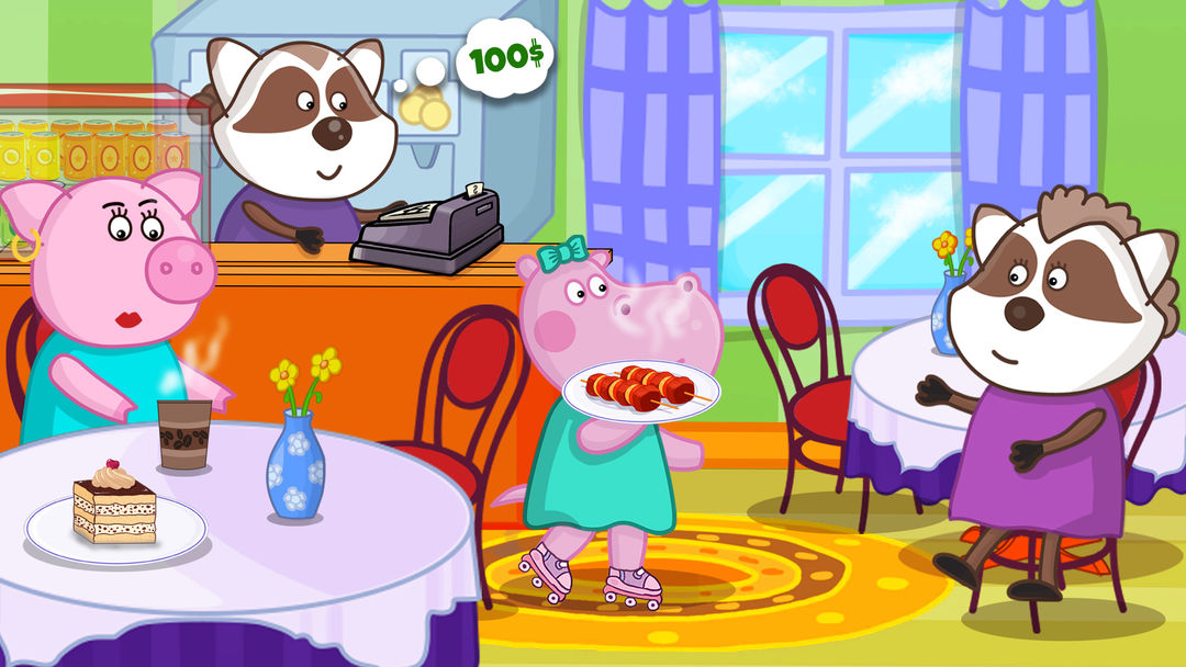 Screenshot of Kids cafe. Funny kitchen game