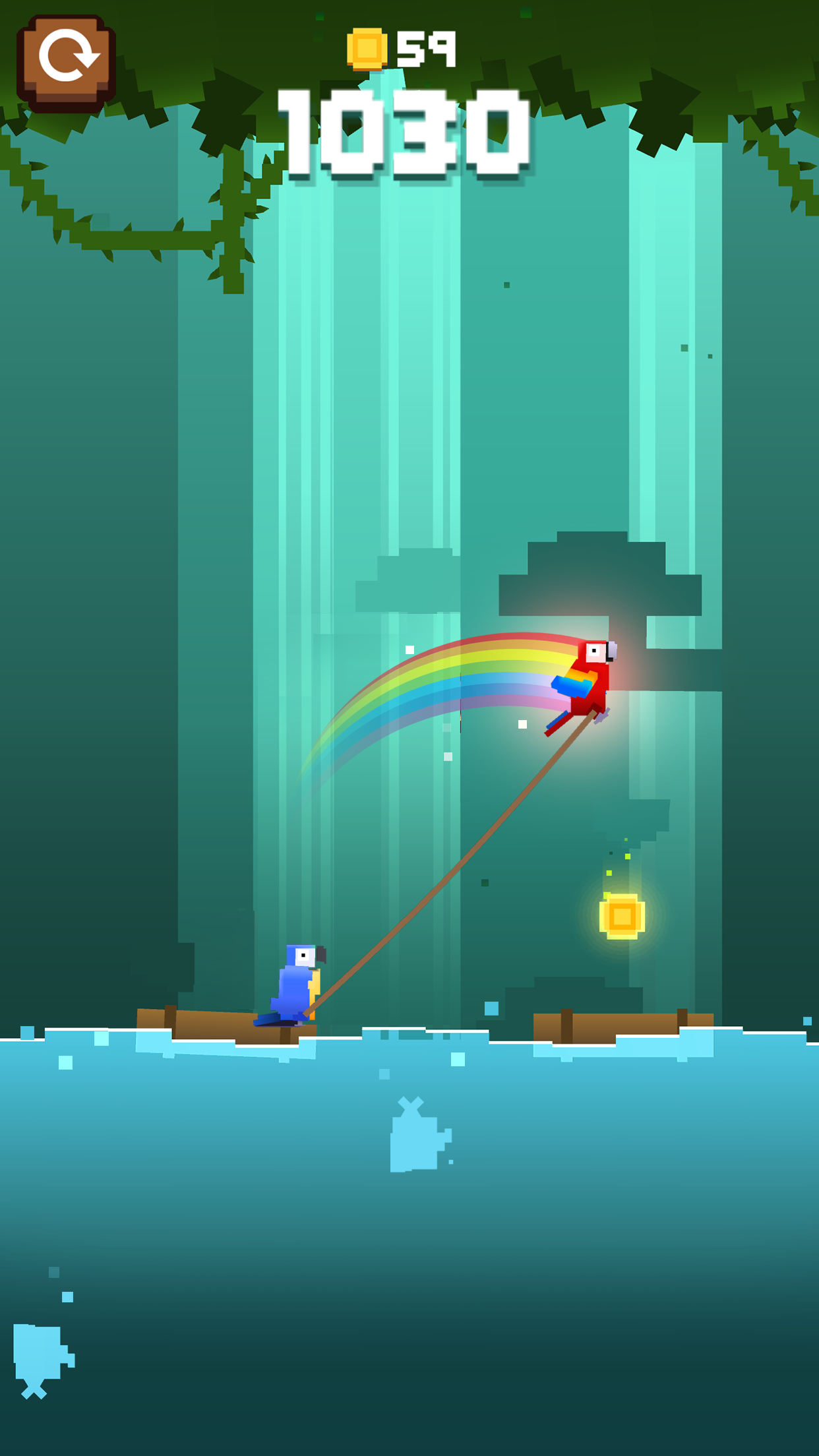 Cuplikan Layar Game Monkey Ropes