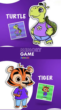 Скриншот игры Memory Game Animals