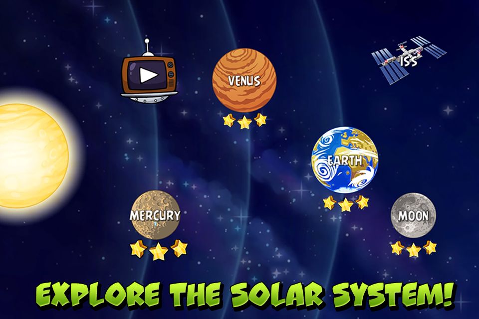 Angry Birds Space HD screenshot game