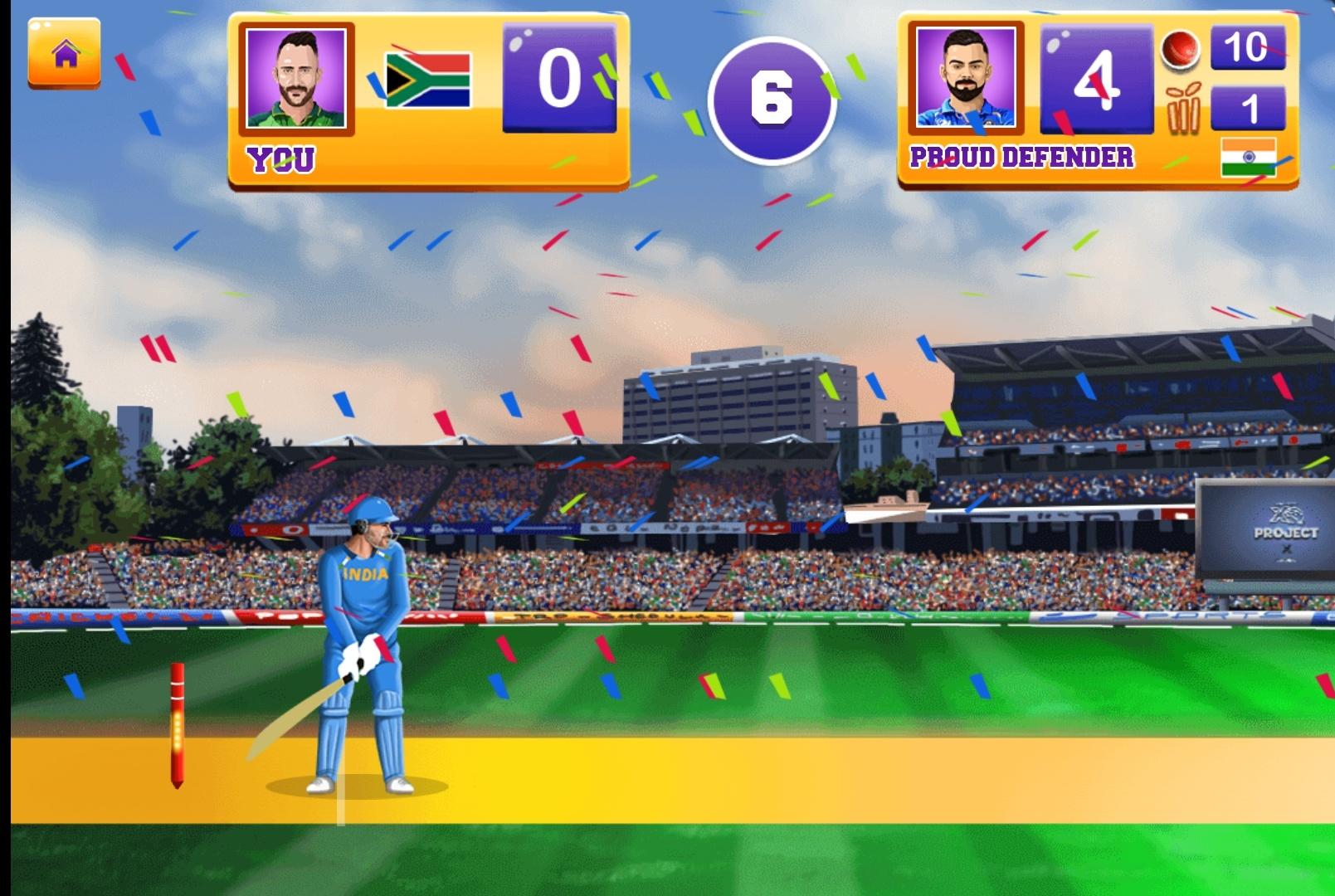 Screenshot of Real World Cup Cricket Game