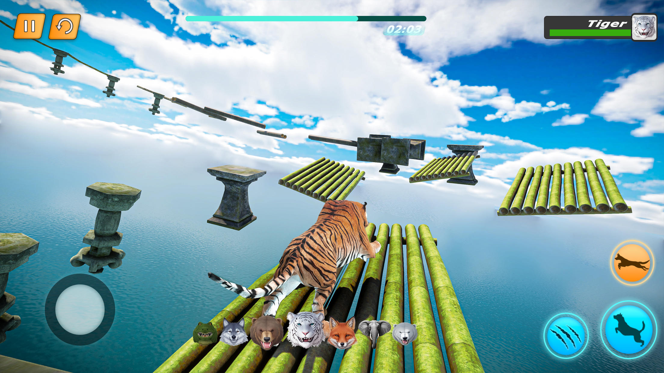 Animal Simulator: Parkour Game Game Screenshot