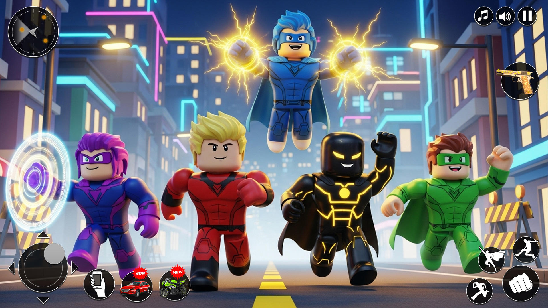 Superhero Rope Hero Spider 3d Game Screenshot