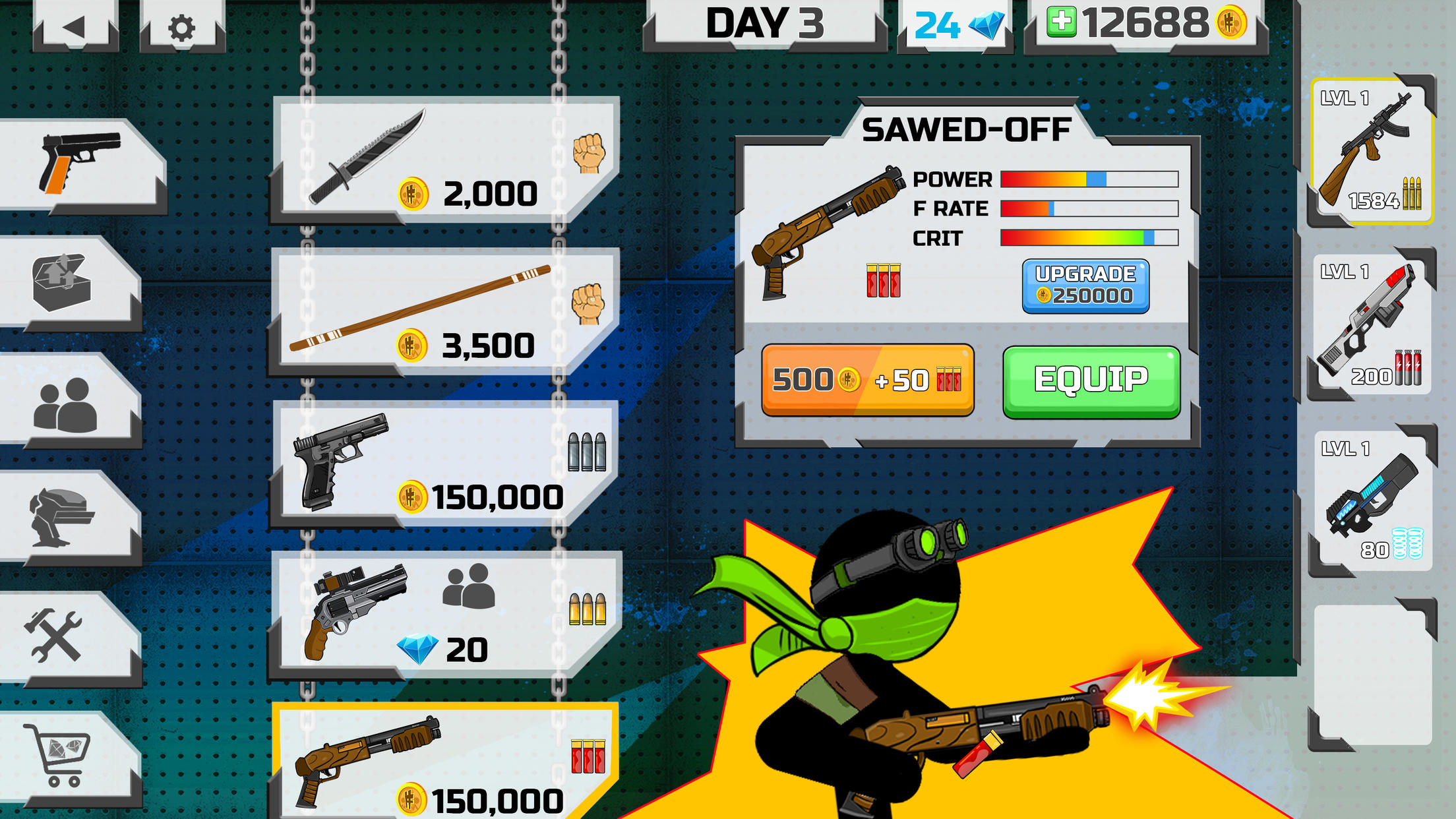 Stickman maverick : bad boys ゲームのスクリーンショット