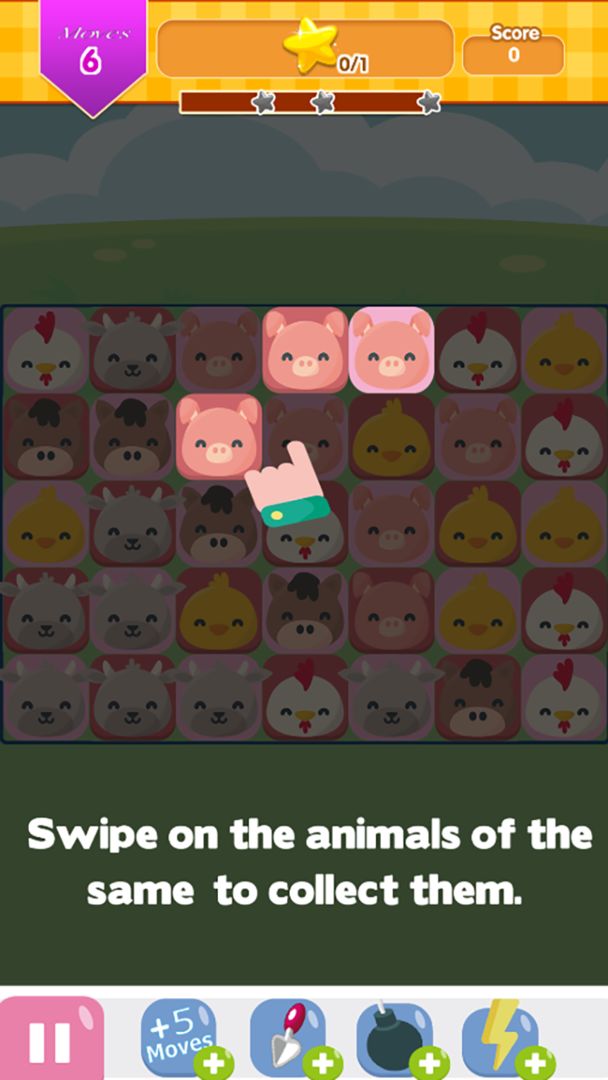 Screenshot of animals