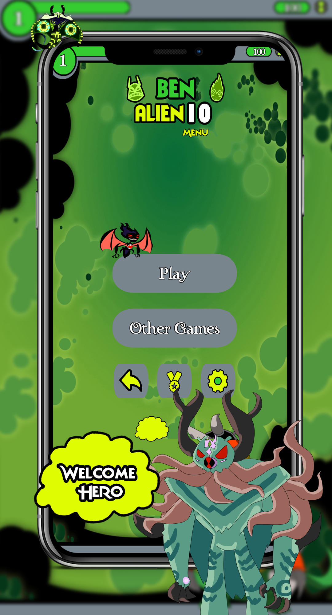 Screenshot of Ben Alien 10 Quiz