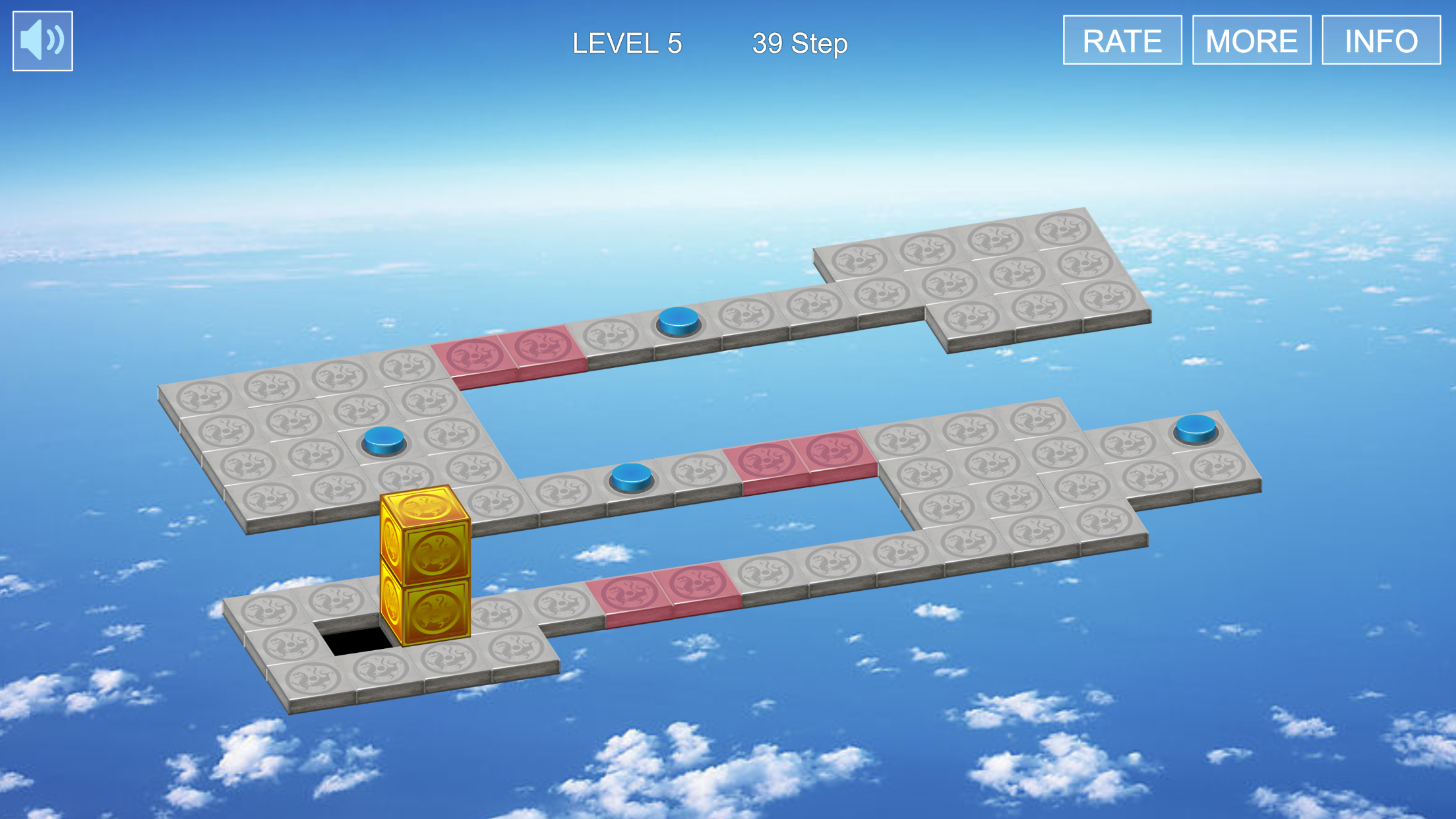 Screenshot of Roll Box 3D Sokoban