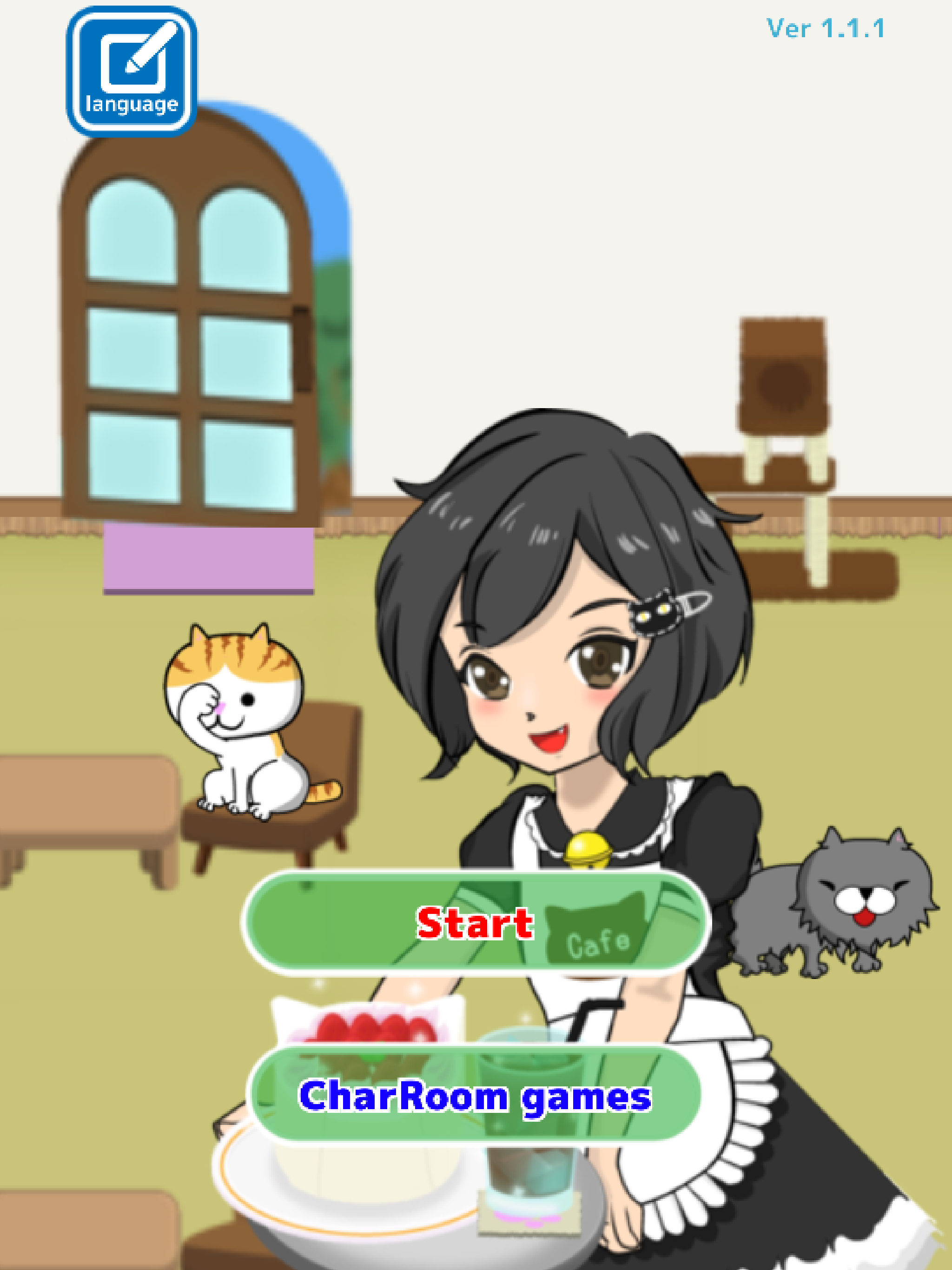 Cute cat restaurant story Game Screenshot