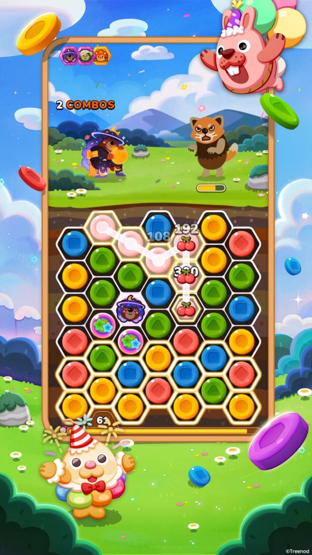 LINE Pokopang - puzzle game! screenshot game