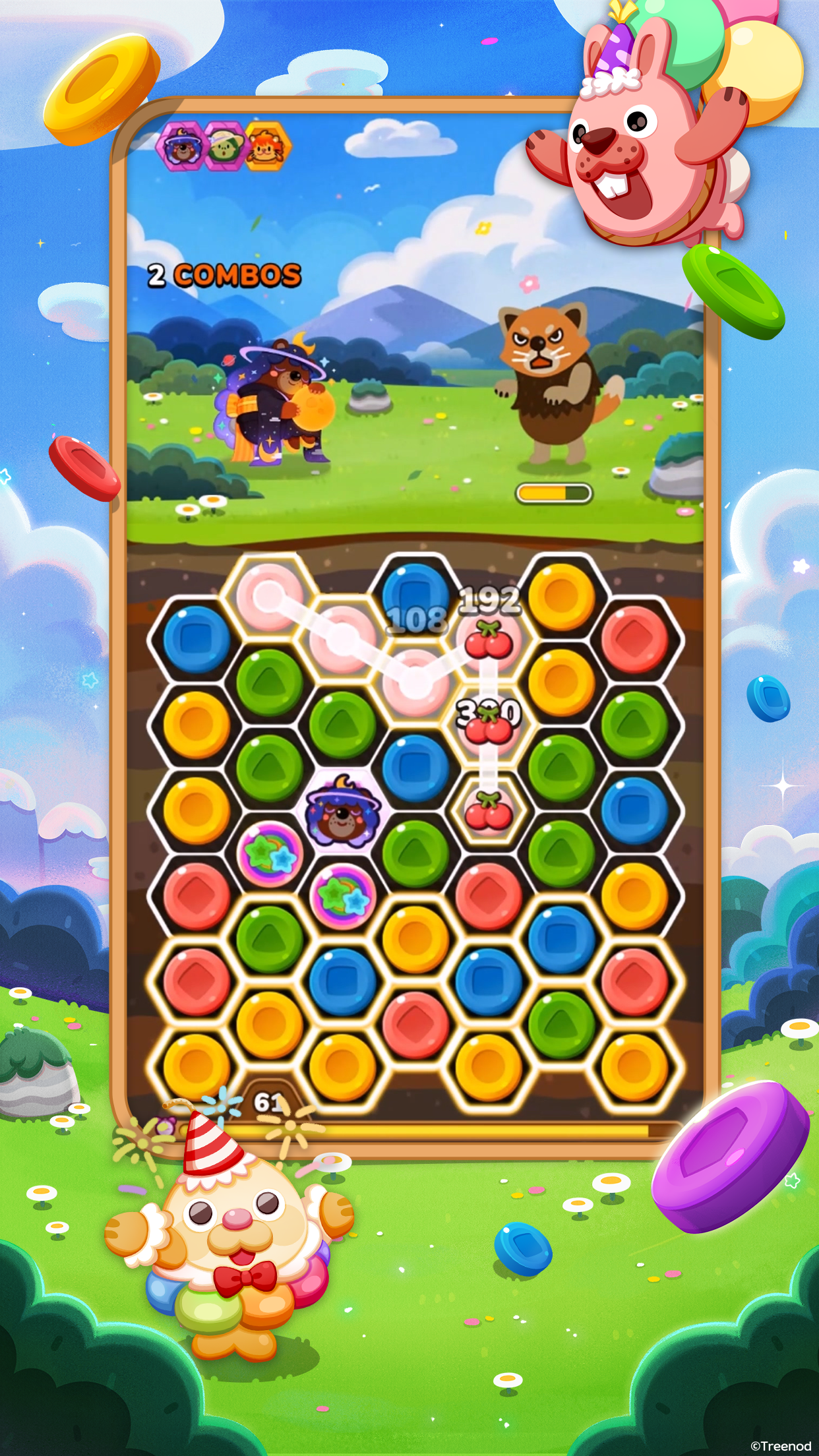 Captura de Tela do Jogo LINE Pokopang - puzzle game!
