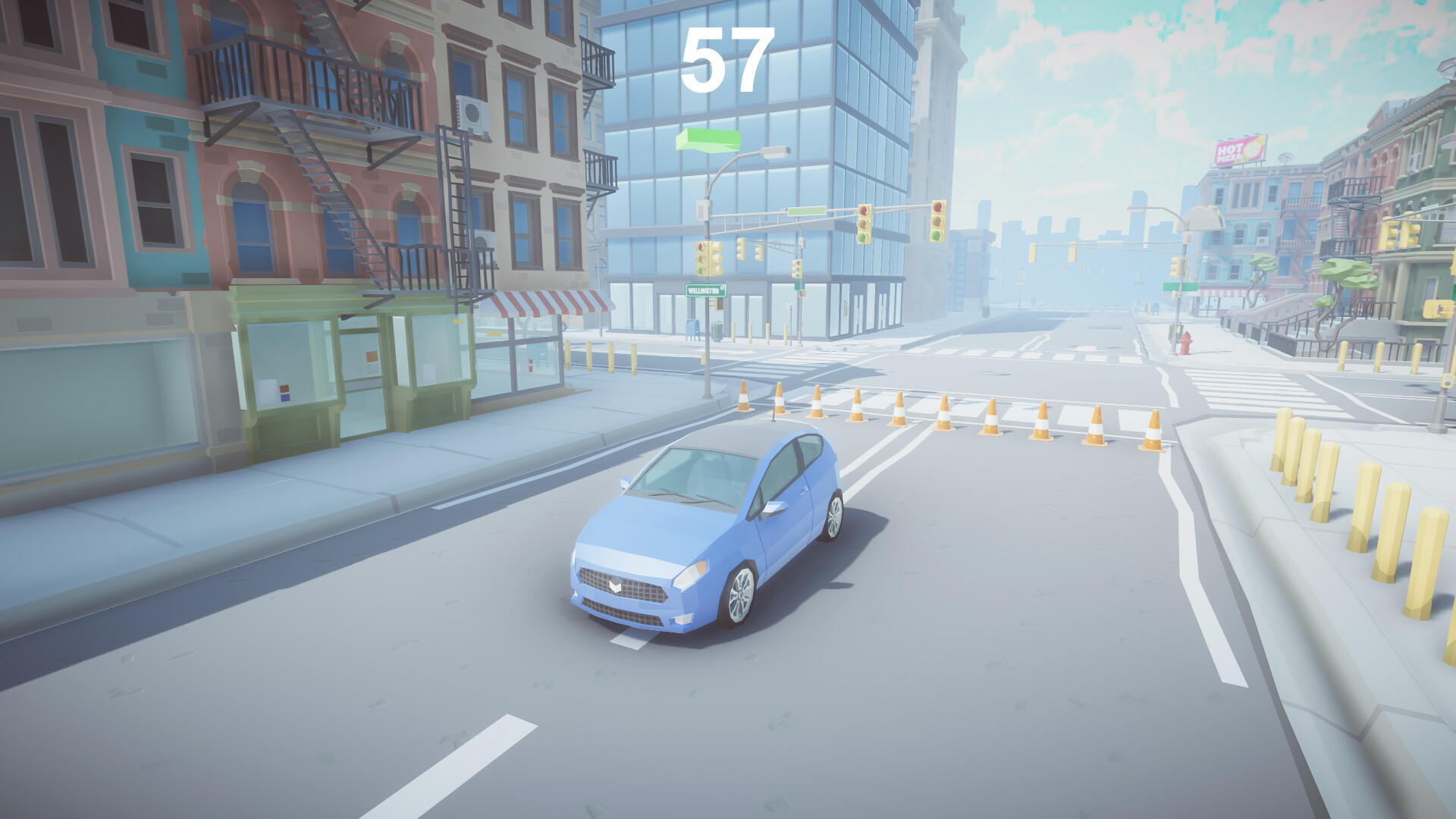 Cuplikan Layar Game Crazy City Driving