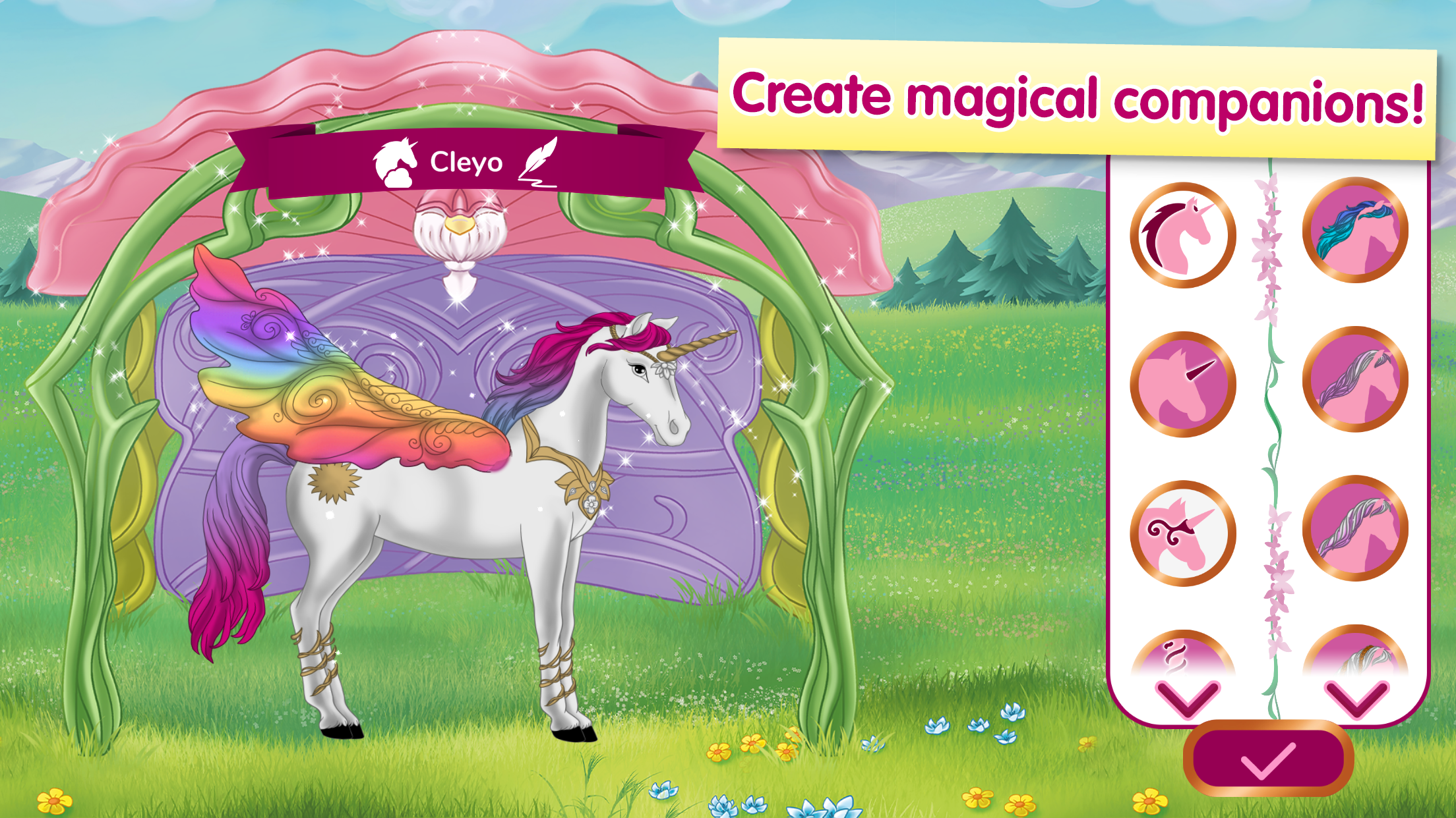 Captura de Tela do Jogo BAYALA® Unicorn Adventures