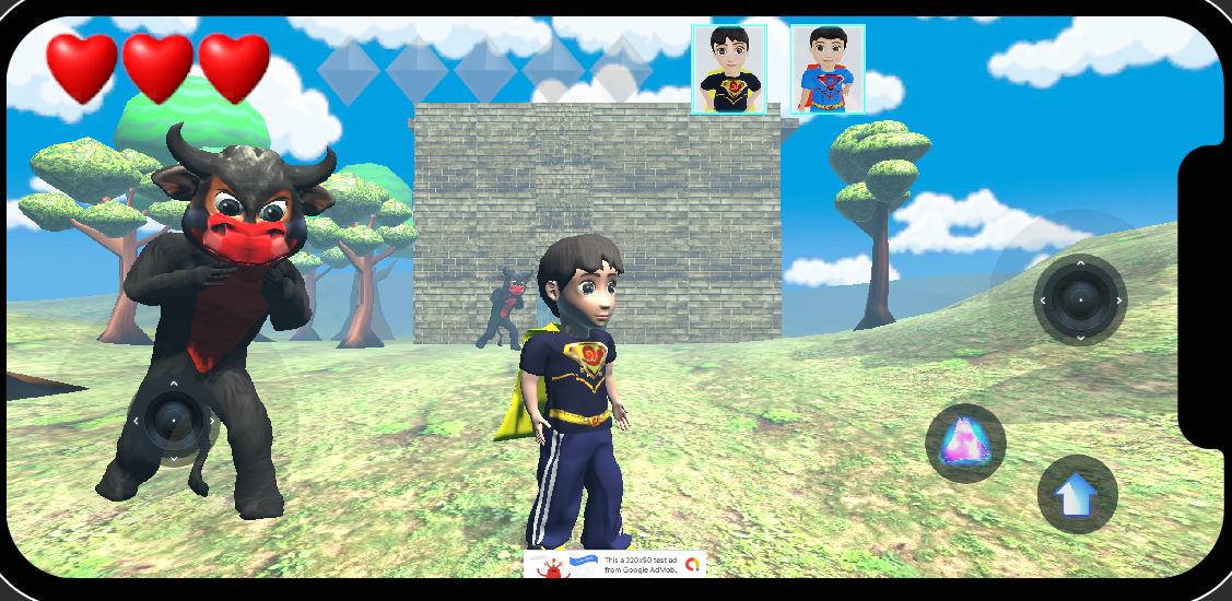 Boi da cara preta 3D World Game Screenshot