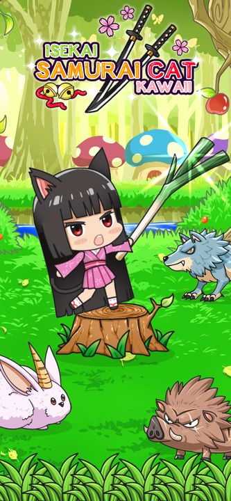 Screenshot 1 of Isekai Samurai Cat Kawaii 