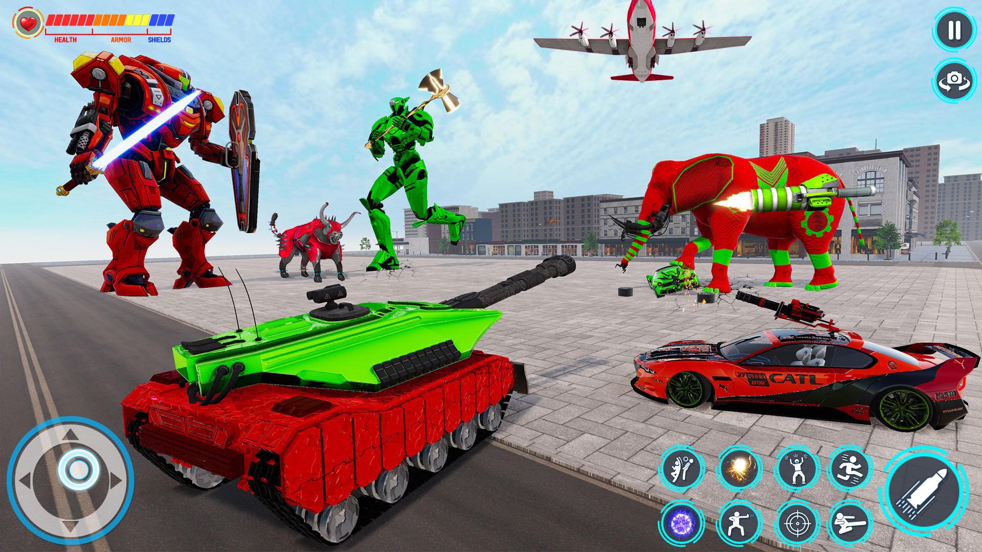 Elephant Robot Transform Fight Game Screenshot