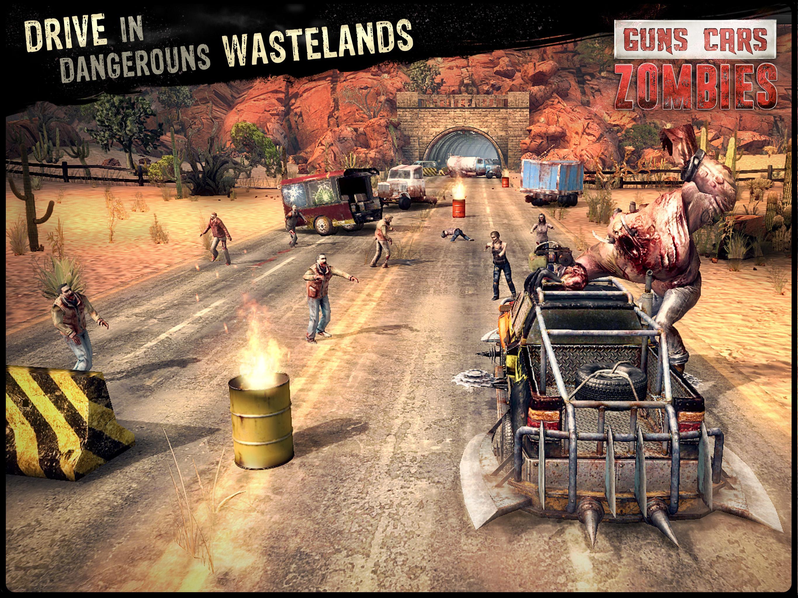 Guns, Cars and Zombies Game Screenshot