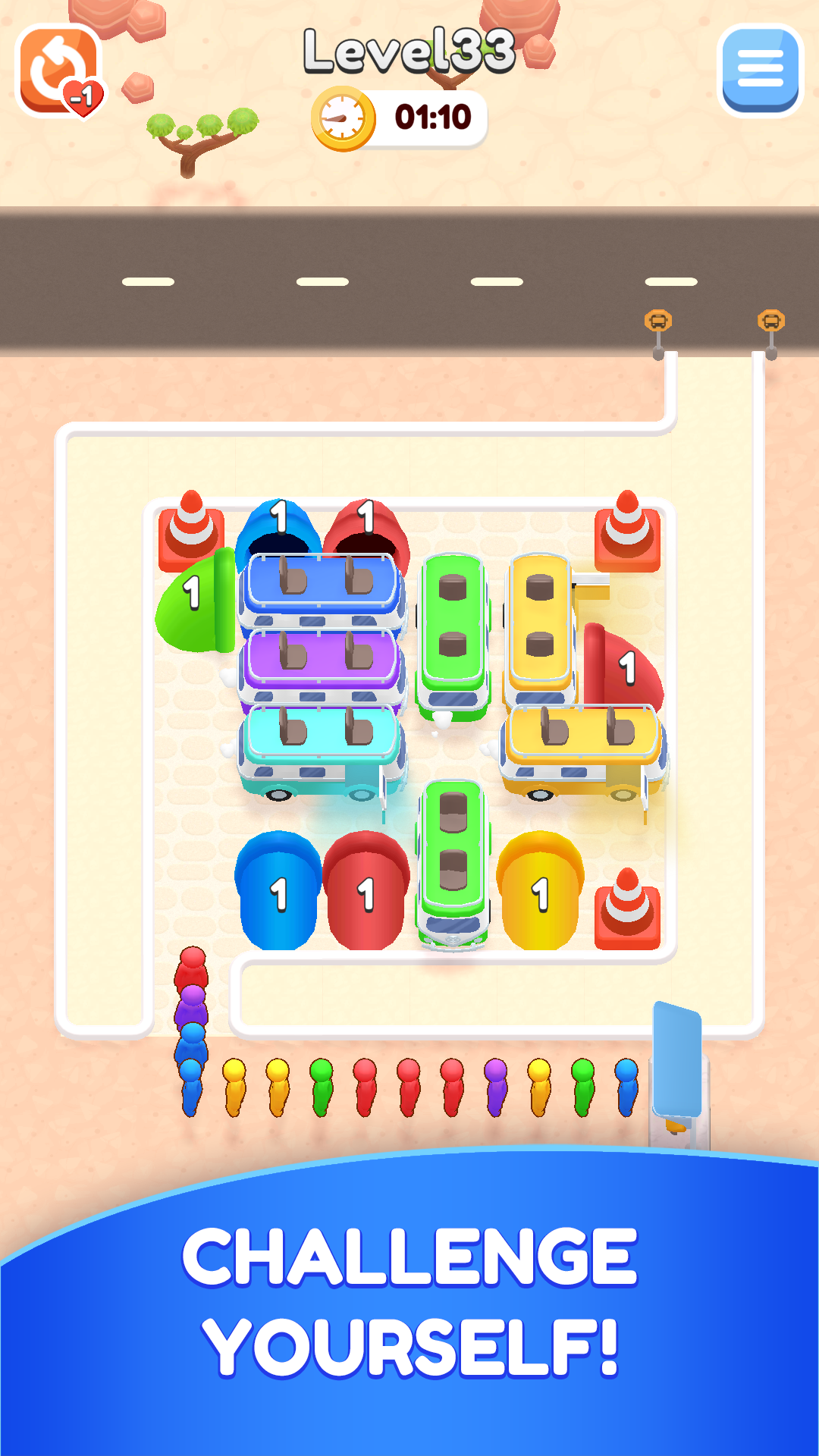 Bus Puzzle : Parking Jam Game Screenshot