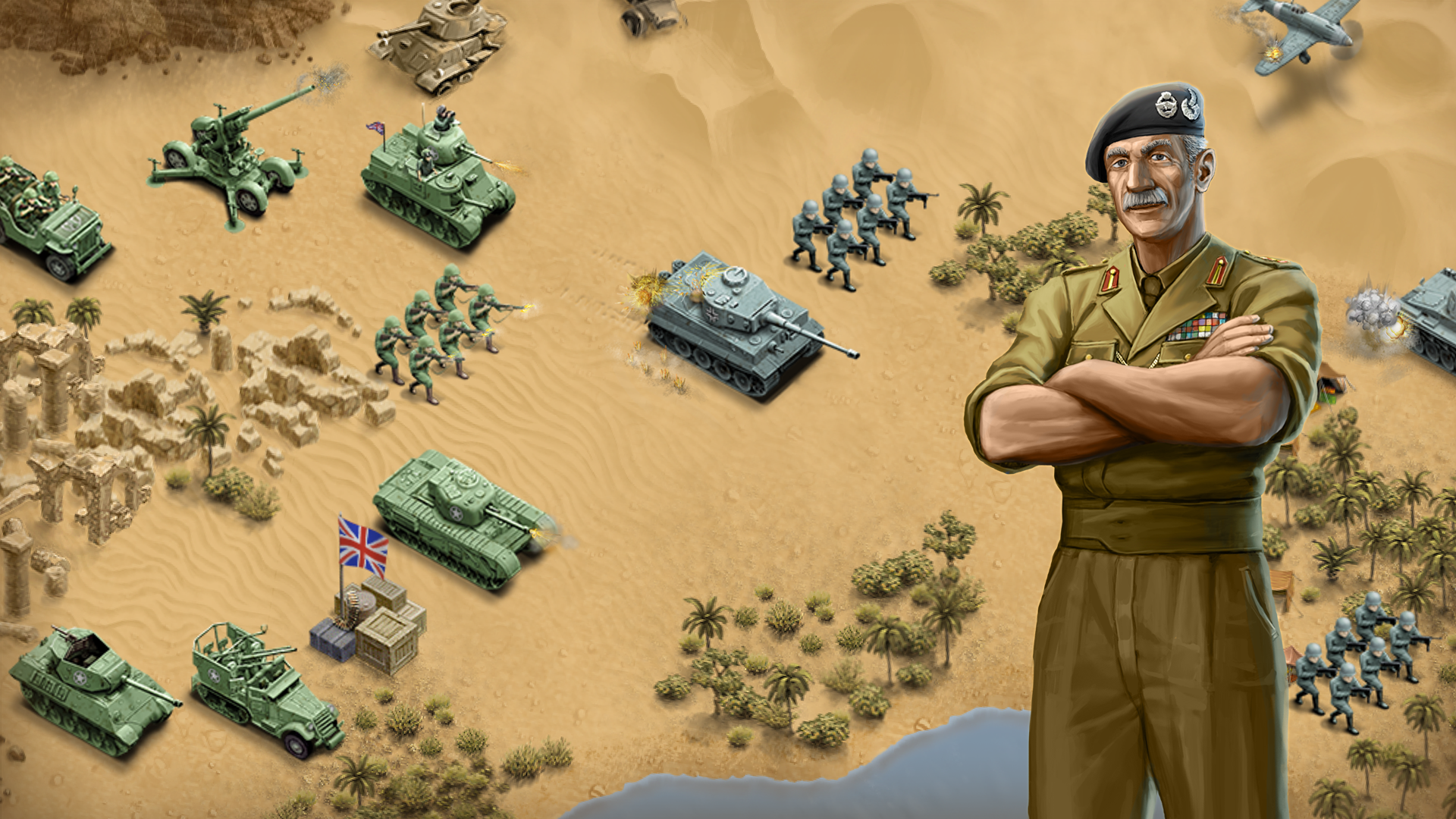 1943 Deadly Desert 게임 스크린 샷
