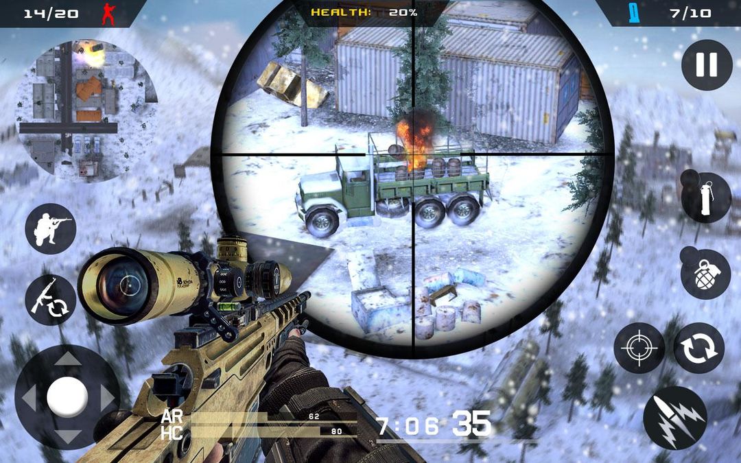 Screenshot of Winter Mountain Sniper - Moder